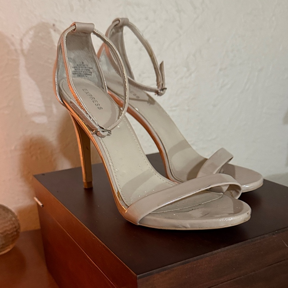 Express Women's Nude Strappy Heels